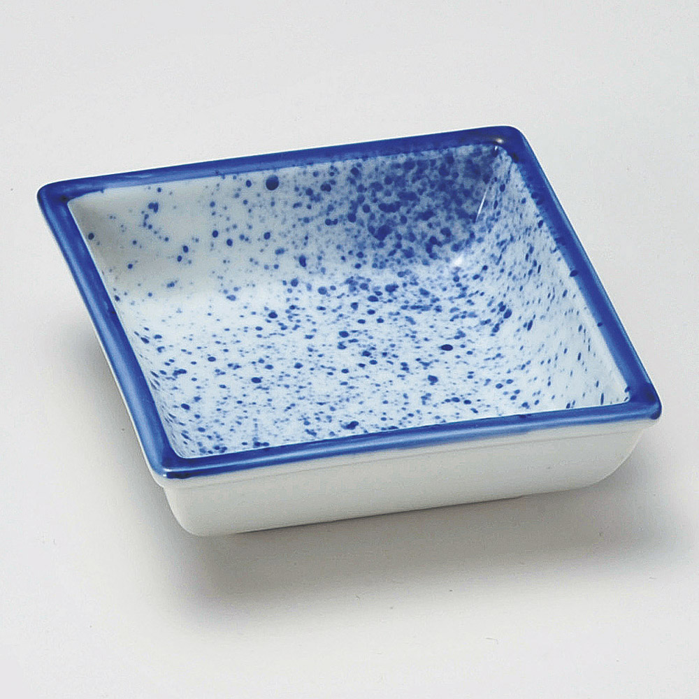 [종지나라]15007-439 일본 블루 사각 종지 / 11×3.5㎝