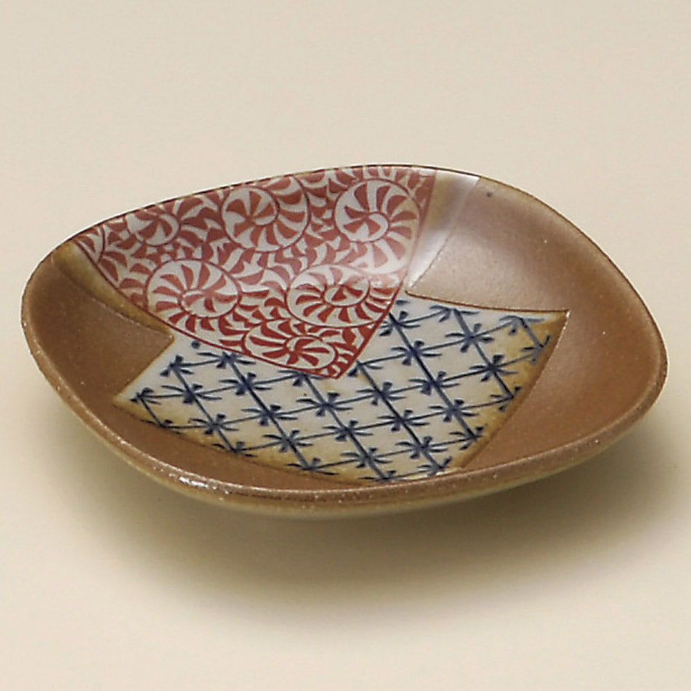 [종지나라]33626-739 일본 패턴 사각 작은 접시 / 8.7×8.7×1.8㎝