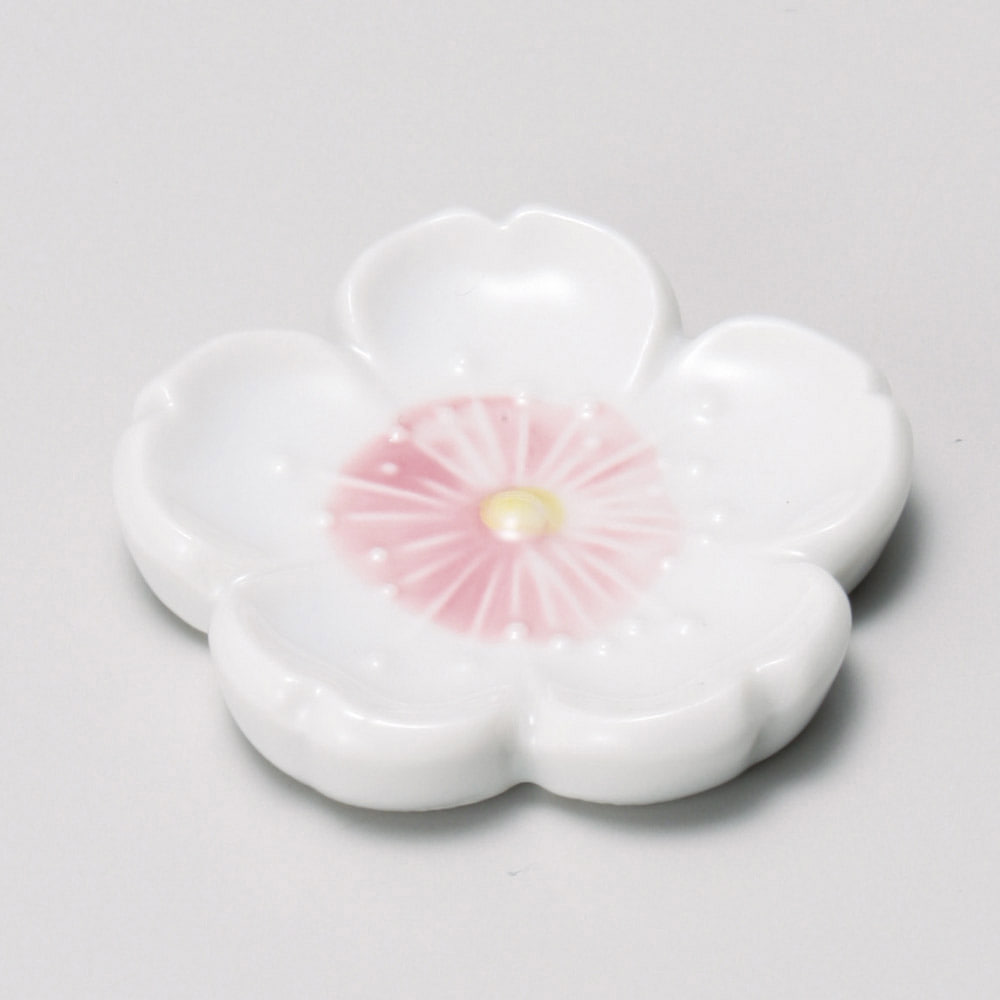 [종지나라]45343-439 일본벚꽃 젓가락 받침-화이트 / 4.5㎝